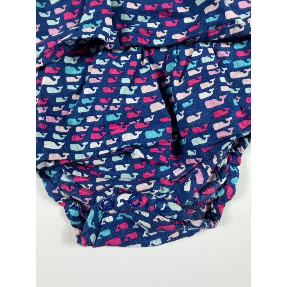 Vineyard Vines for Target Whale Print Tiered Romper 12 Months